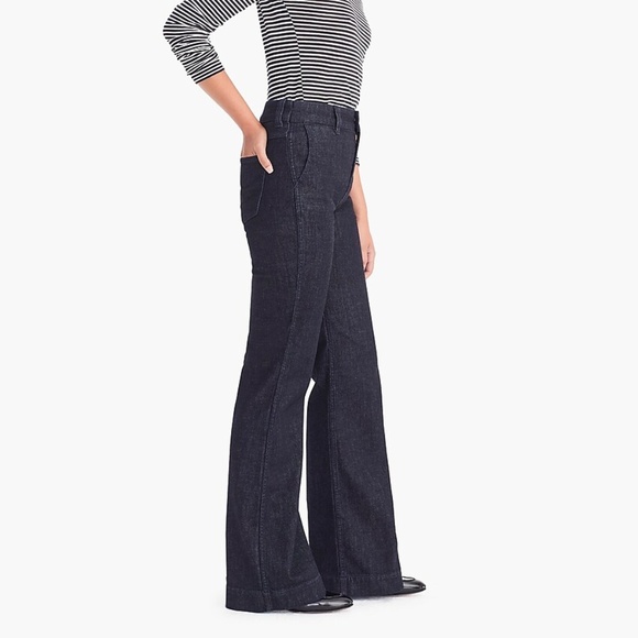 J Crew Wideleg Trouser Jean Classic 